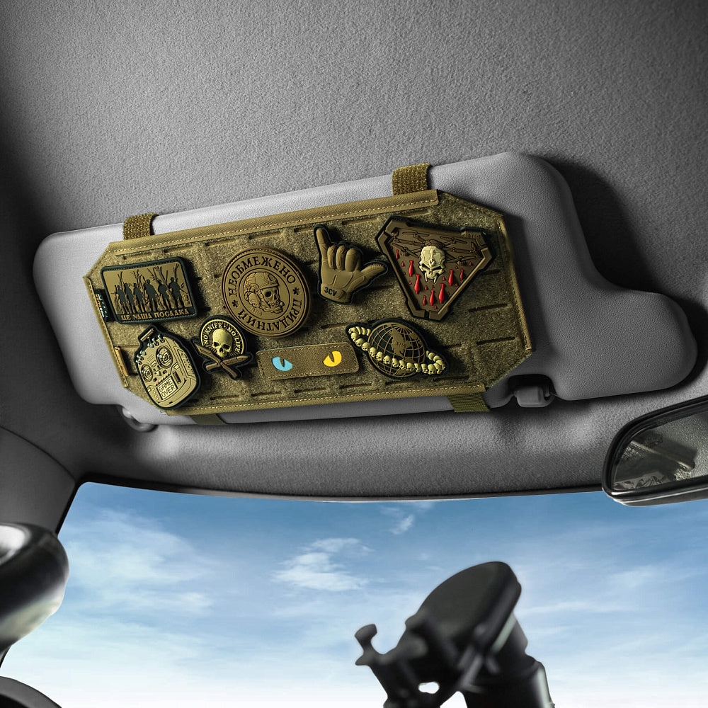 M-Tac Car Sun Visor Hook & Loop Panel Elite