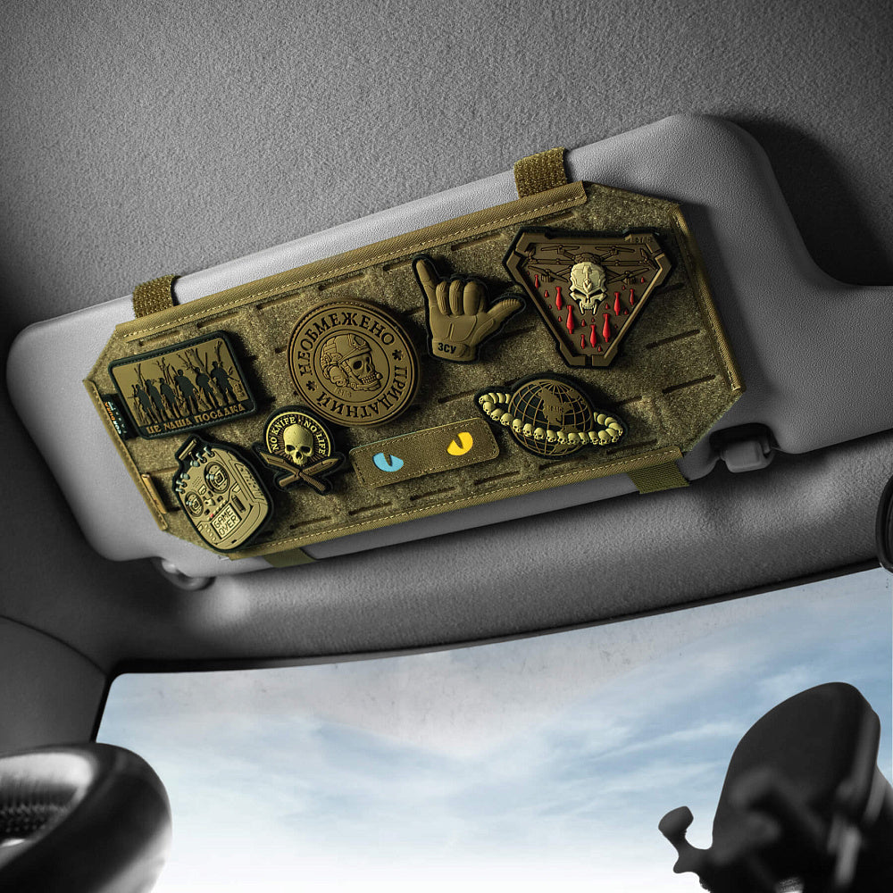 M-Tac Car Sun Visor Hook & Loop Panel Elite