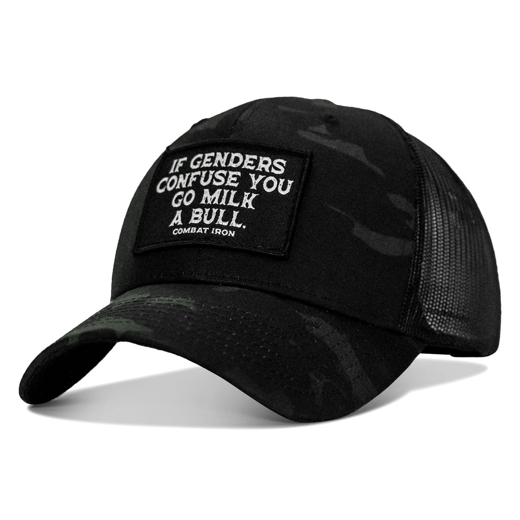 If Genders Confuse You, Go Milk A Bull Patch Snapback Hat