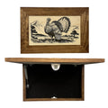 Wild Turkey Gobbler Gun Concealment Furniture - Handcrafted Hidden Gun Storage Wall Decor - Hidden Safe Furniture with Magnetic Lock for Quick Access & Storage