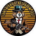 1920's era Gangster Groundhog Sticker- 3.5" inch