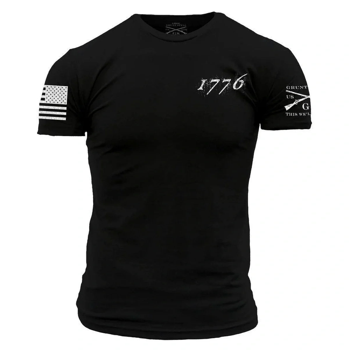 Grunt Style 1776 Flag T-Shirt: Classic Patriot Graphic, Everyday Comfort
