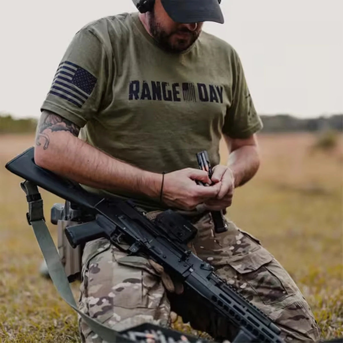 Grunt Style Range Day T-Shirt – Military Green
