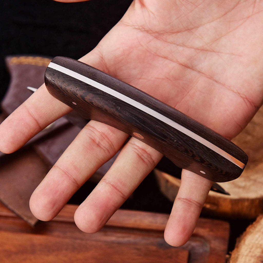 Handmade Ulu Chopper Knife — High Polished Stainless Steel Blade