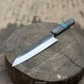 Japanese Gyuto Chef Knife 8” – Kurouchi Finish Blade with Wa Handle, Traditional Meiji Style