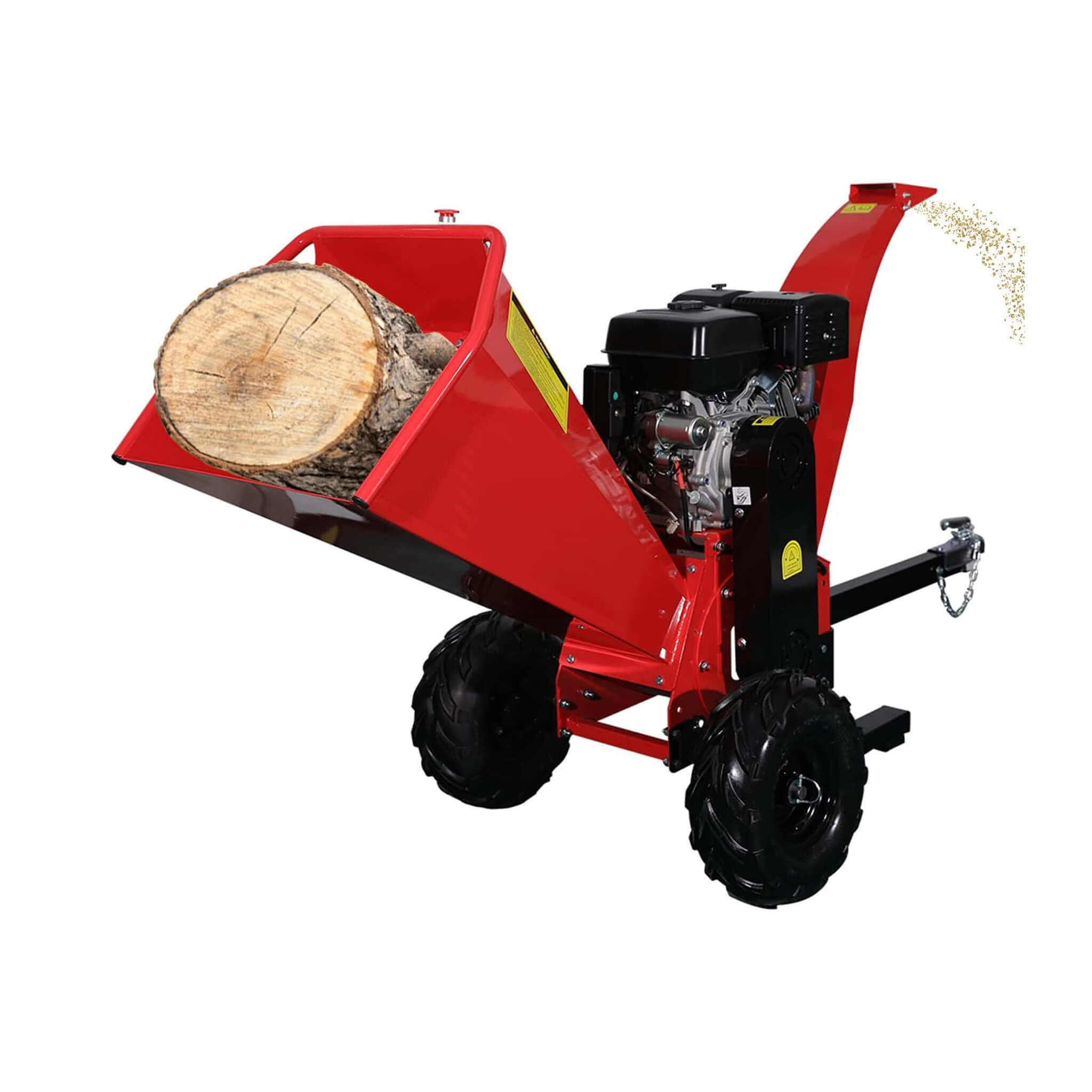 Heavy-Duty 5-Inch 420CC 15HP Towable Gas Wood Chipper Shredder Mulcher (SAK17493)