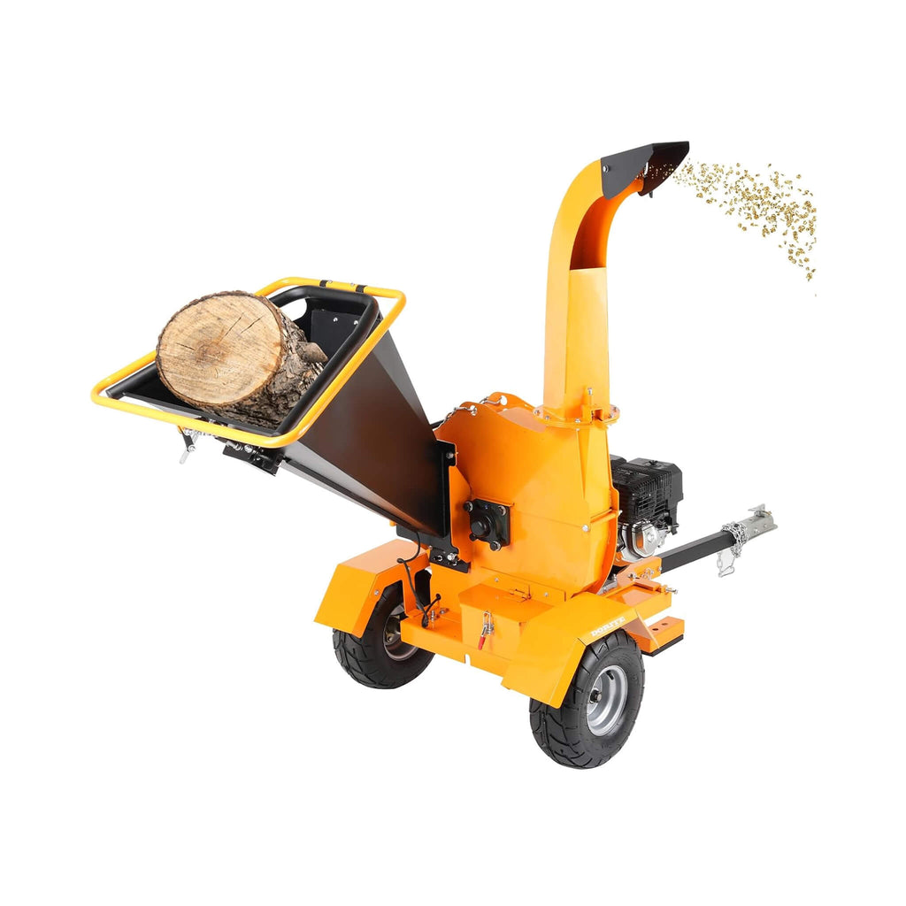 Heavy-Duty 6-Inch 420CC 15HP Towable Gas Wood Chipper Shredder (SAK84602)