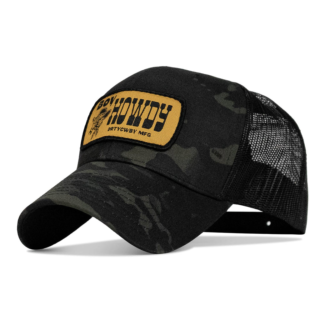 Boy Howdy Western Patch Snapback Hat