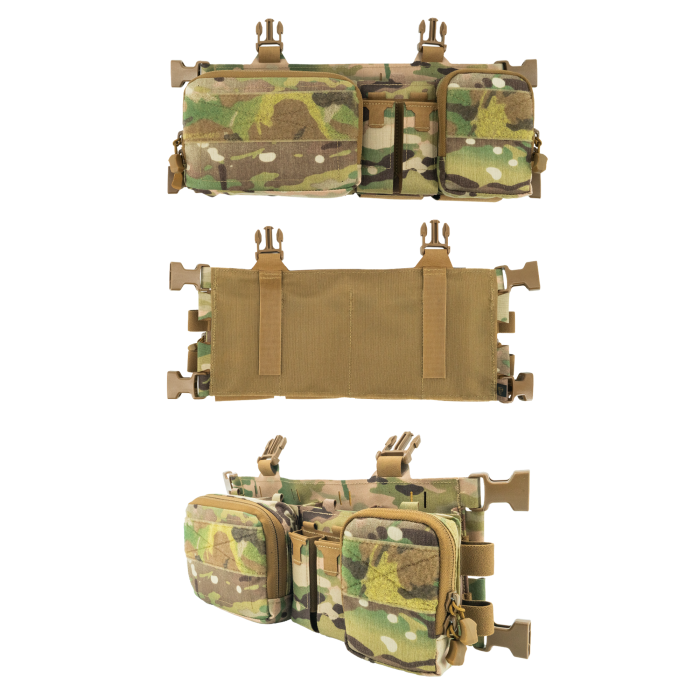 Haley Strategic Heavy Placard - Adjustable Cell Depth for Extended Mags & Radios w/ (4) MP2 Inserts