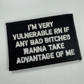 As Seen on Socials - I'm Very Vulnerable RN If Any Bad Bitches Wanna Take Advantage of Me - Black w/Silver