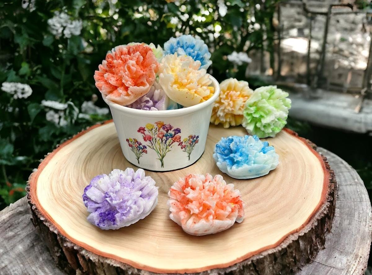 CARNATIONS Realistic Floral Wax Melts |  5 Melts | 3 oz