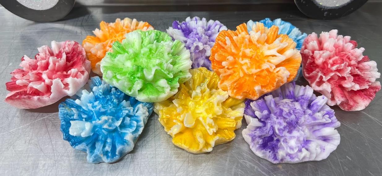 CARNATIONS Realistic Floral Wax Melts |  5 Melts | 3 oz