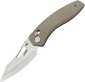 Kubey Caiman Crossbar Lock Tan G10 Folding Knife