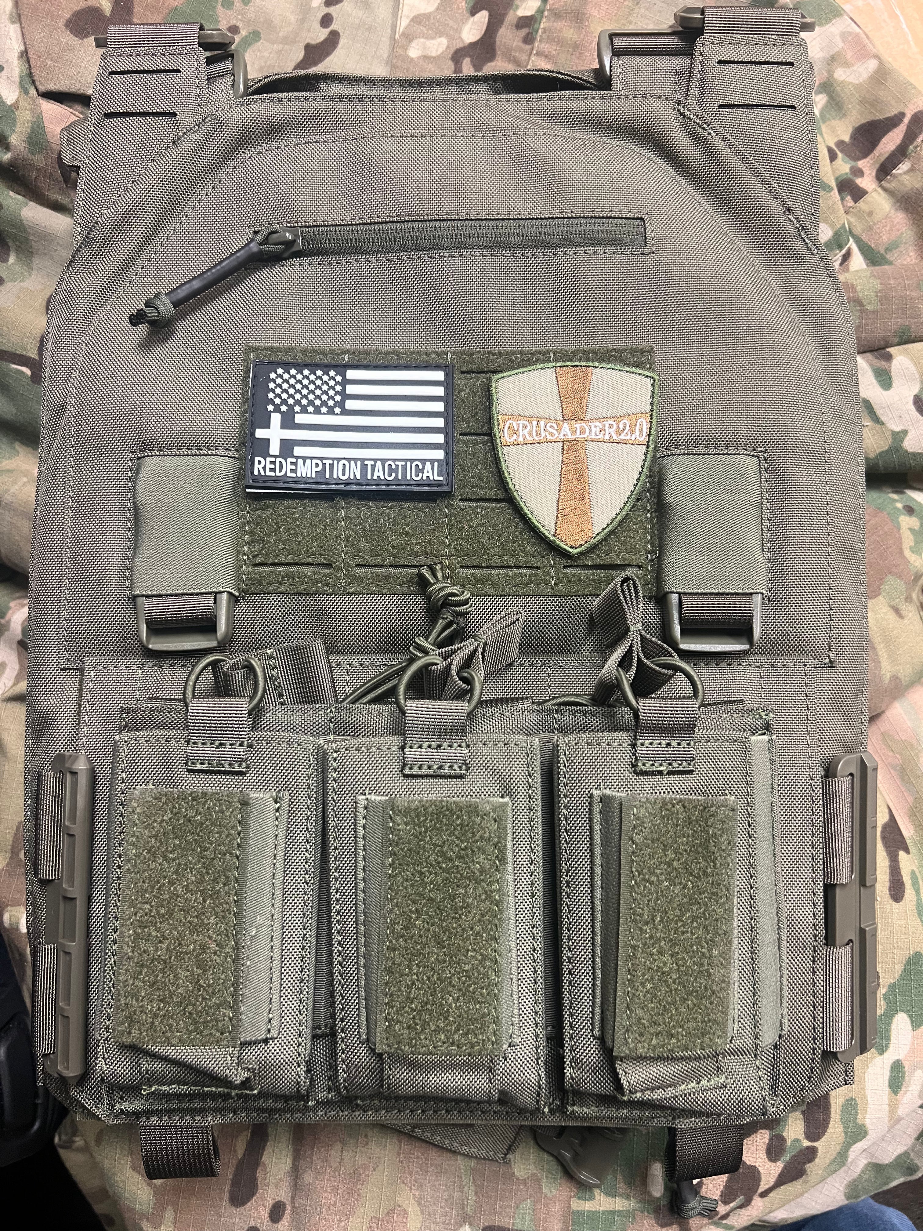 Redemption Tactical® "CRUSADER 2.0 XL” Plate Carrier Vest with Side Cummerbund