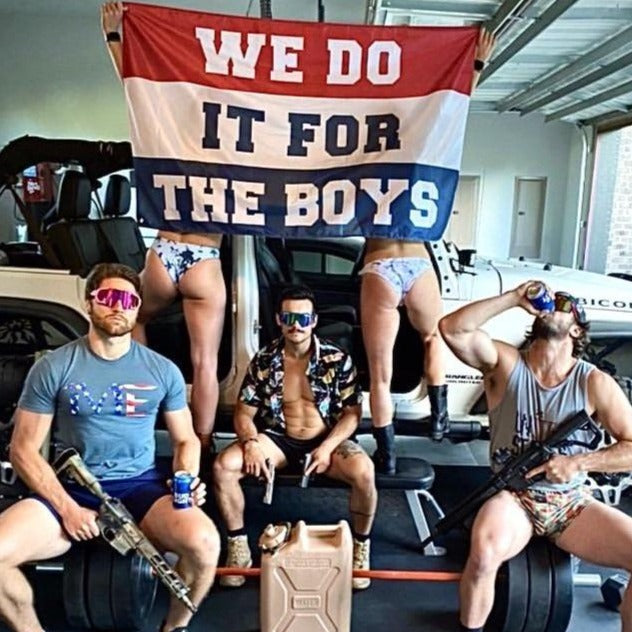 We Do It For The Boys Flag