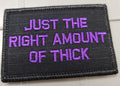 ASOS - Just The Right Amount Of Thick - 2x3 Patch - Black w/Purple