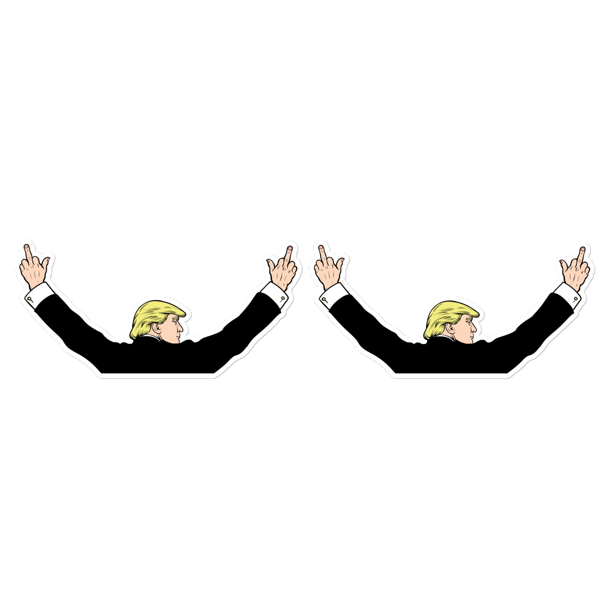 Trump Bird Flip Bumper Stickers