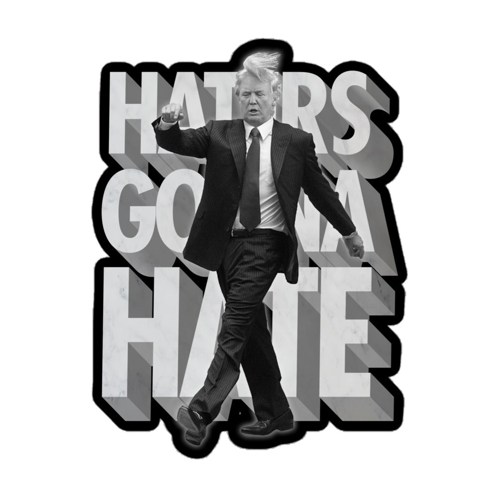 Trump Haters Gonna Hate Die Cut vinyl Sticker