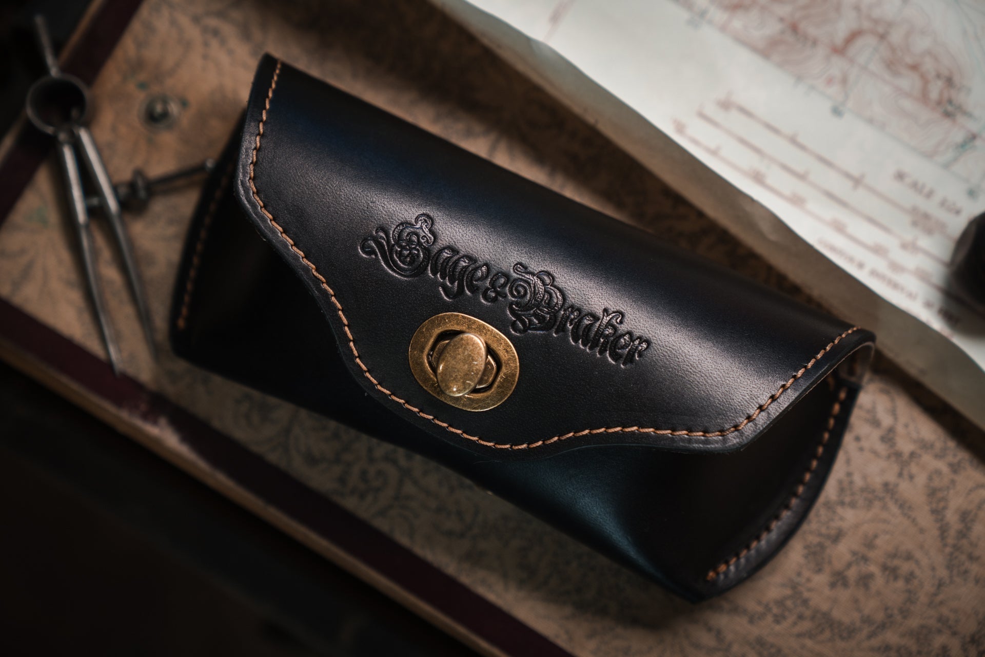 Handcrafted Bridle Leather Sunglass Case