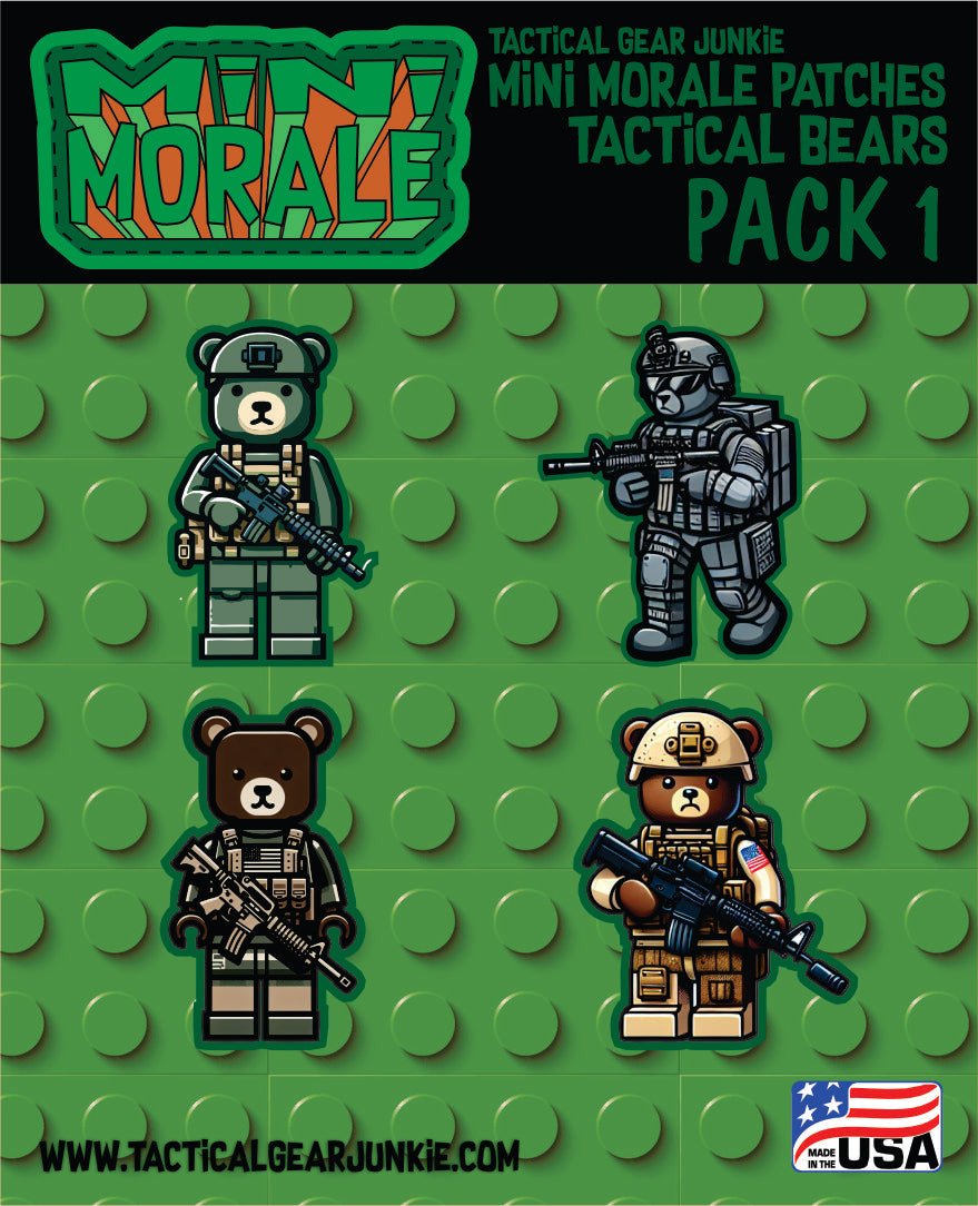 Mini Morale - Tactical Bears - Block Style - Pack 1