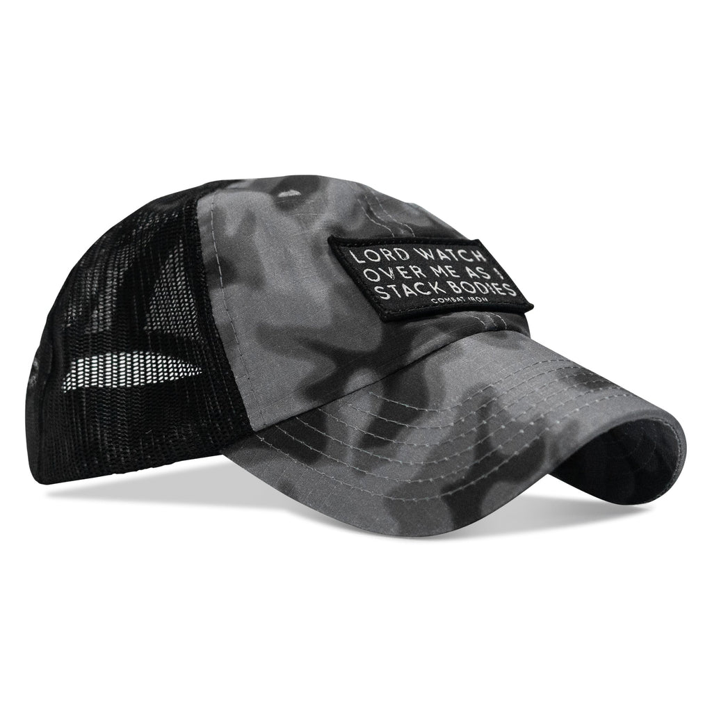 Lord Watch Over Me As I Stack Bodies Patch Tactical Ripstop Mesh Snapback Hat