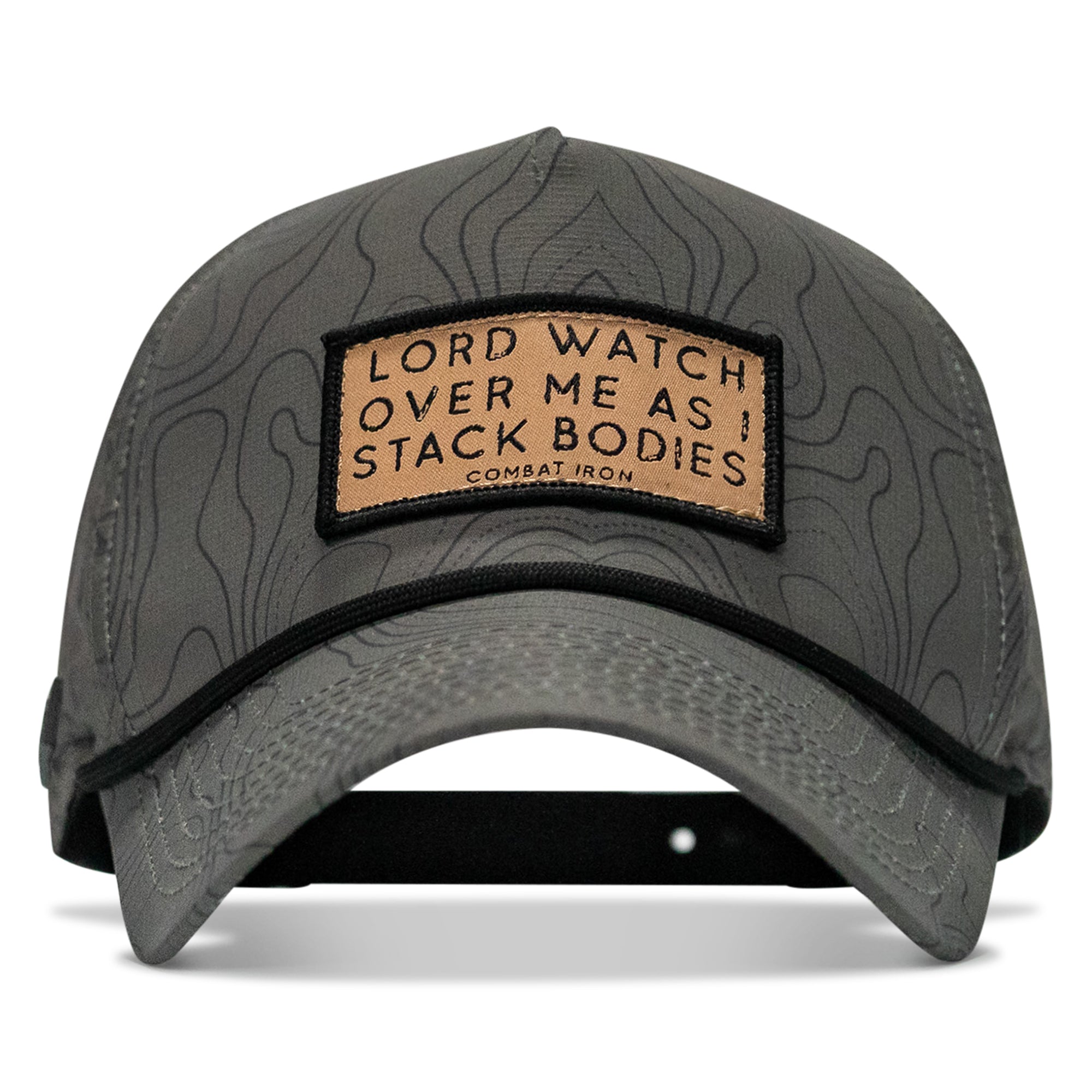 Lord Watch Over Me As I Stack Bodies (Tan) Patch Waterproof Weekender Snapback