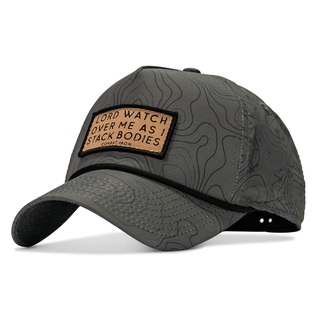Lord Watch Over Me As I Stack Bodies (Tan) Patch Waterproof Weekender Snapback