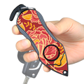 Stinger Personal Safety Alarm Keychain Emergency Tool: Siren Alarm, Seat Belt Cutter, Glass Breaker (Peony)