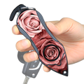 Stinger Personal Safety Alarm Keychain Emergency Tool: Siren Alarm, Seat Belt Cutter, Glass Breaker (Twin Rose)