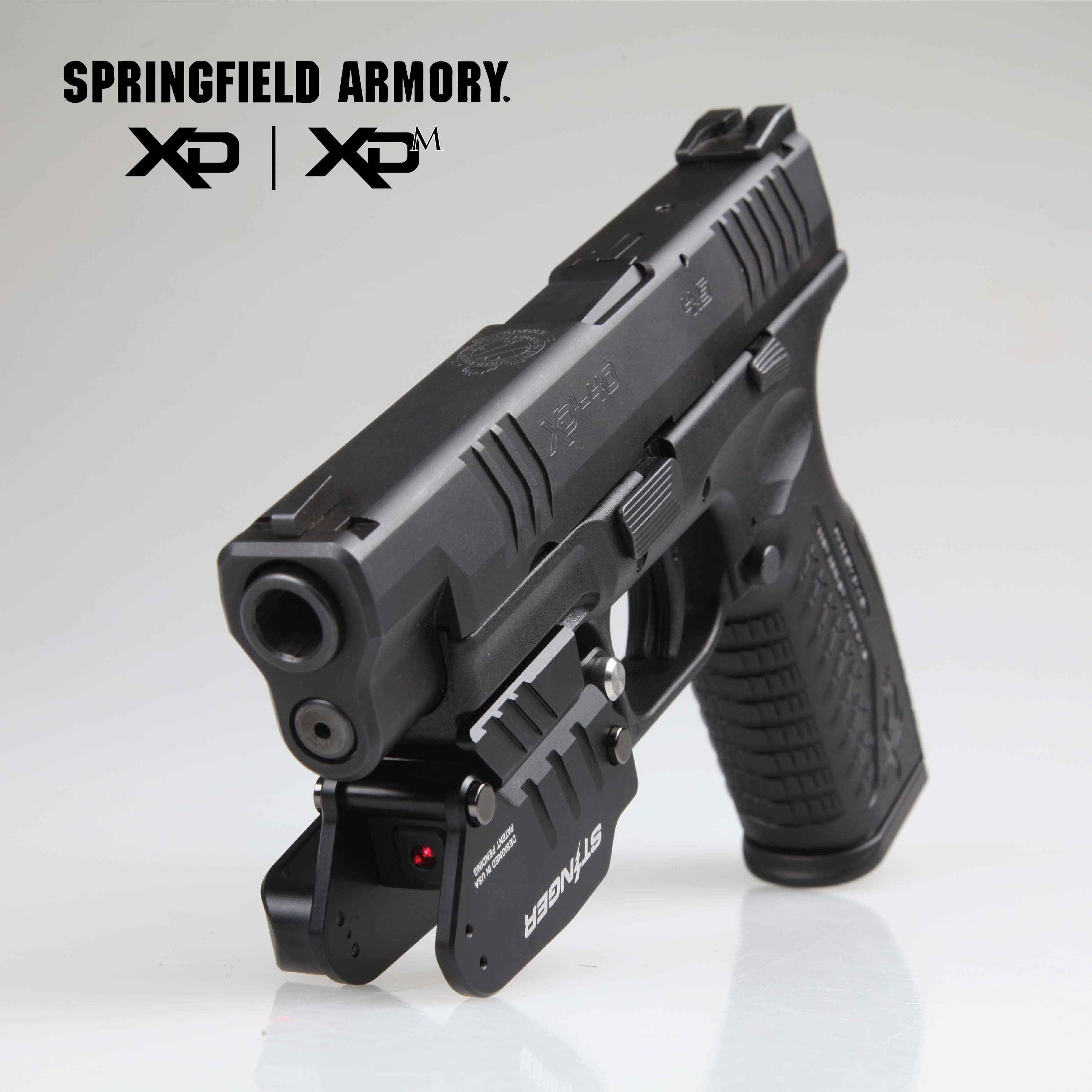 Stinger HL-GL Concealment Laser Sight System: Trigger Guard Protection, Minimalist Carry Holster (Rechargeable RED Laser - HDPE Body)