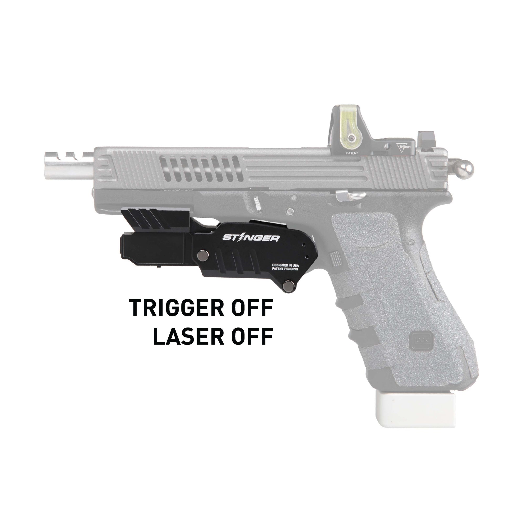 Stinger HL-G Concealment Laser Sight System: Trigger Guard Protection, Minimalist Carry Holster (Rechargeable GREEN Laser - Aluminum Body)