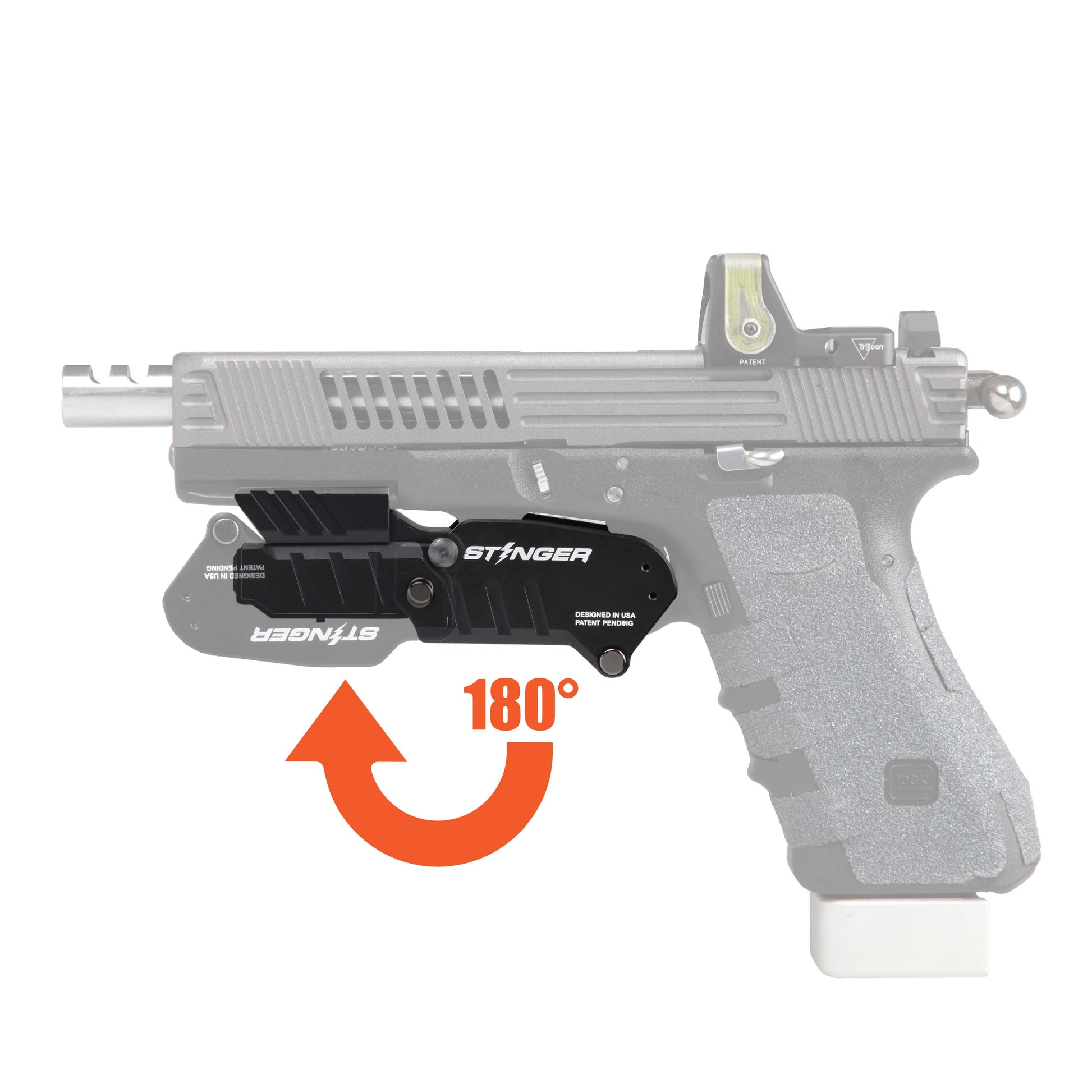 Stinger HL-GL Concealment Laser Sight System: Trigger Guard Protection, Minimalist Carry Holster (Rechargeable RED Laser - HDPE Body)