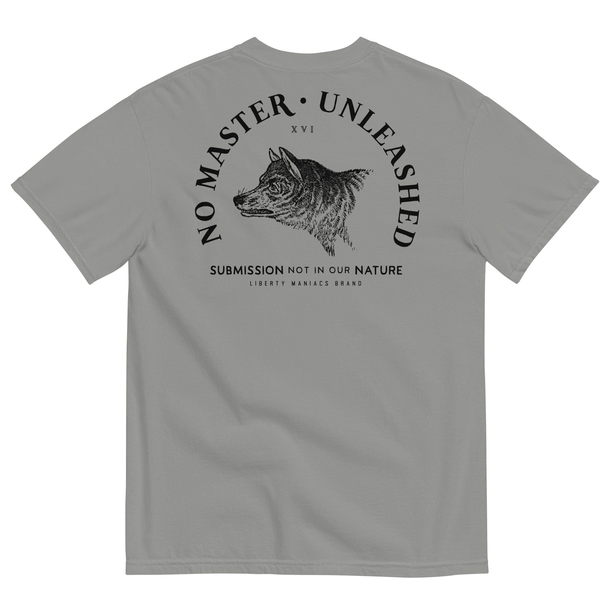 No Master Men’s Garment-dyed Heavyweight Graphic T-shirt
