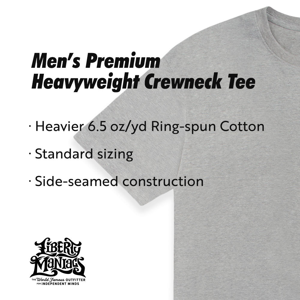 Whiskey Rebellion No Asylum Men’s Premium Heavyweight Tee
