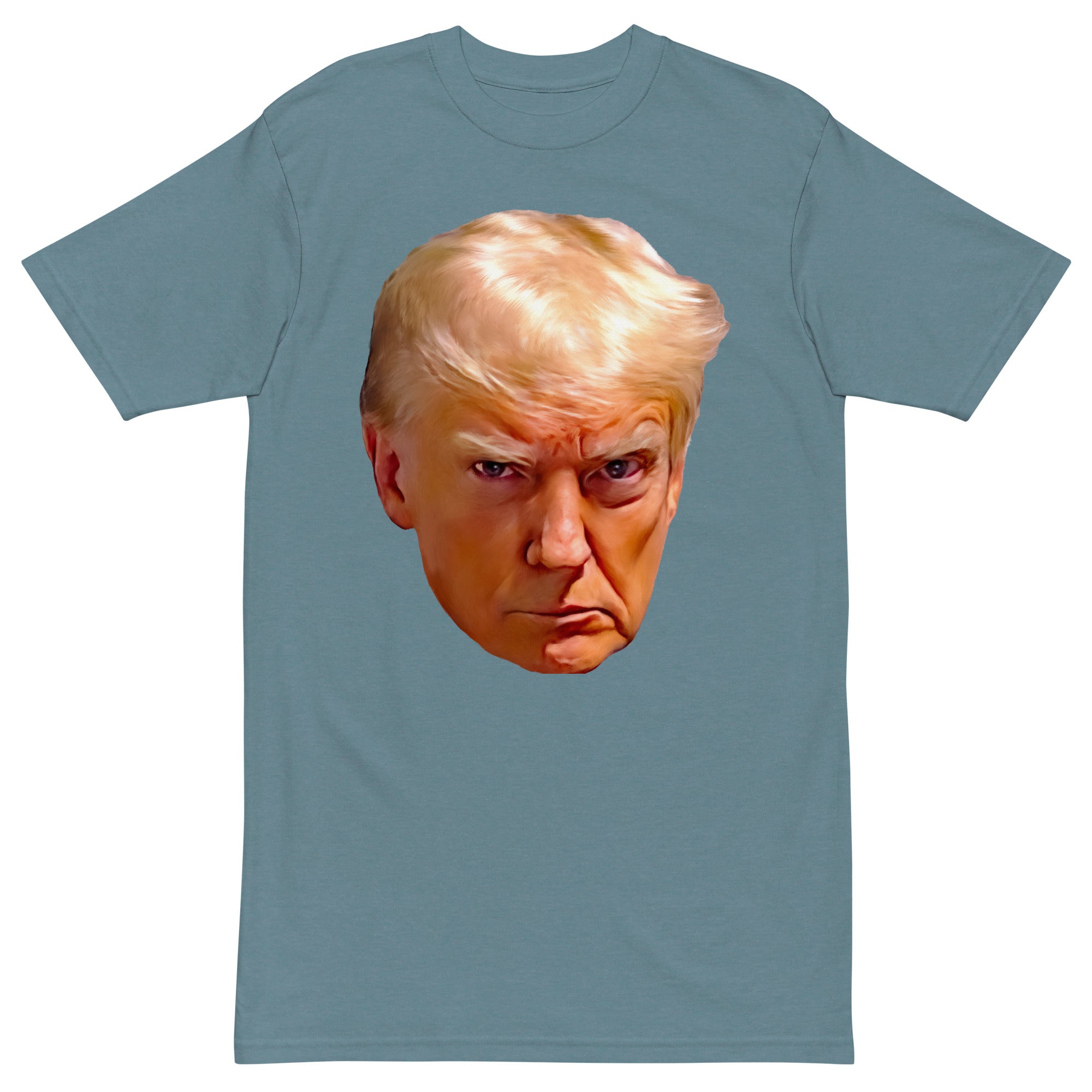 Trump Mugshot Ultra Men’s Premium Heavyweight T-Shirt
