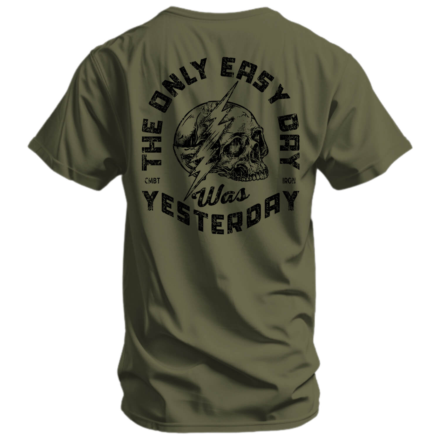 Only Easy Day Was Yesterday Skull Men's T-Shirt