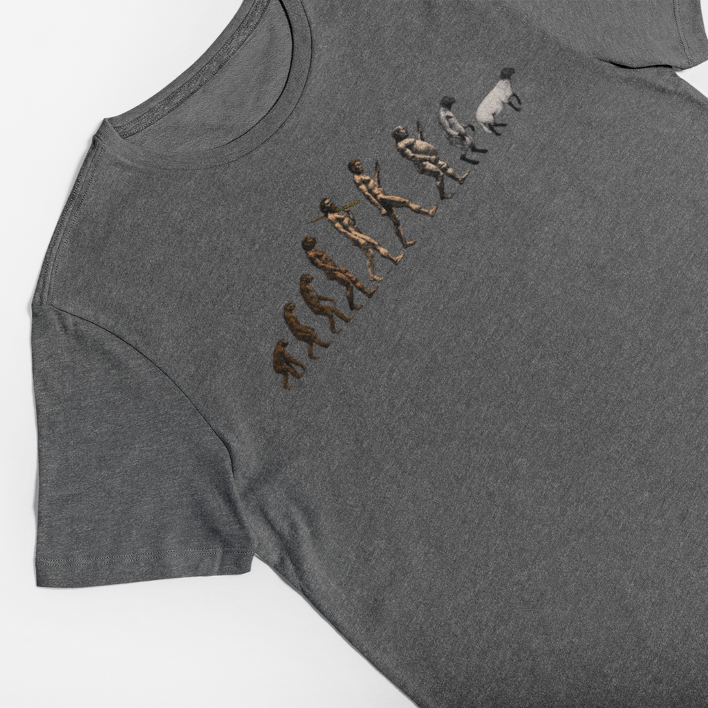 March of Devolution Sheeple Tri-Blend Track Shirt