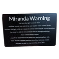 Miranda Warning Card