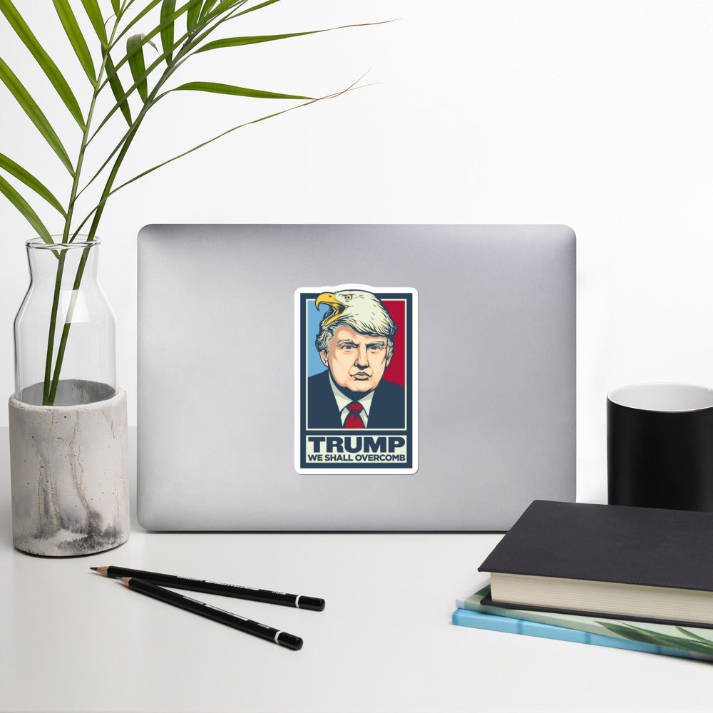 Trump We Shall Overcomb Eagle Hair Stickers