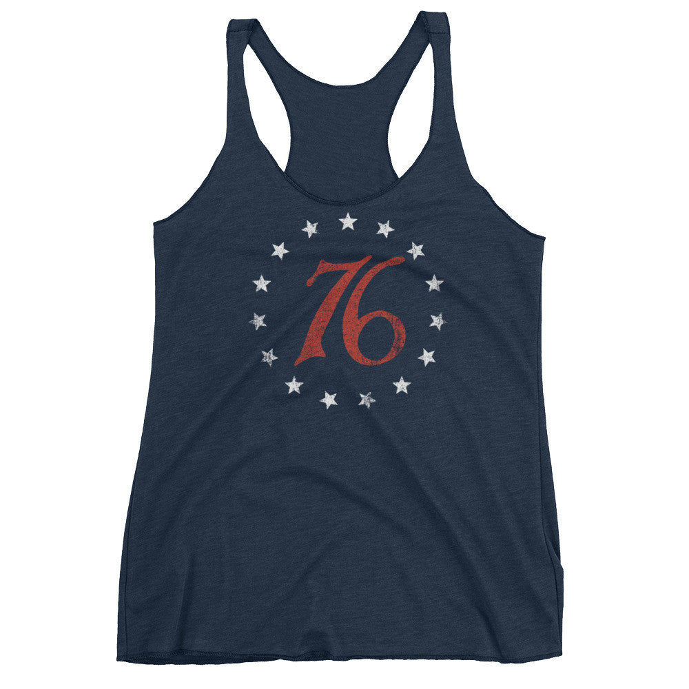 Spirit of 76 Women's Racerback Tri-blend Tank Top