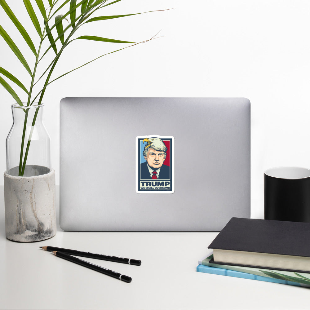 Trump We Shall Overcomb Eagle Hair Stickers