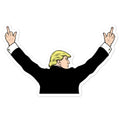 Trump Salute Sticker