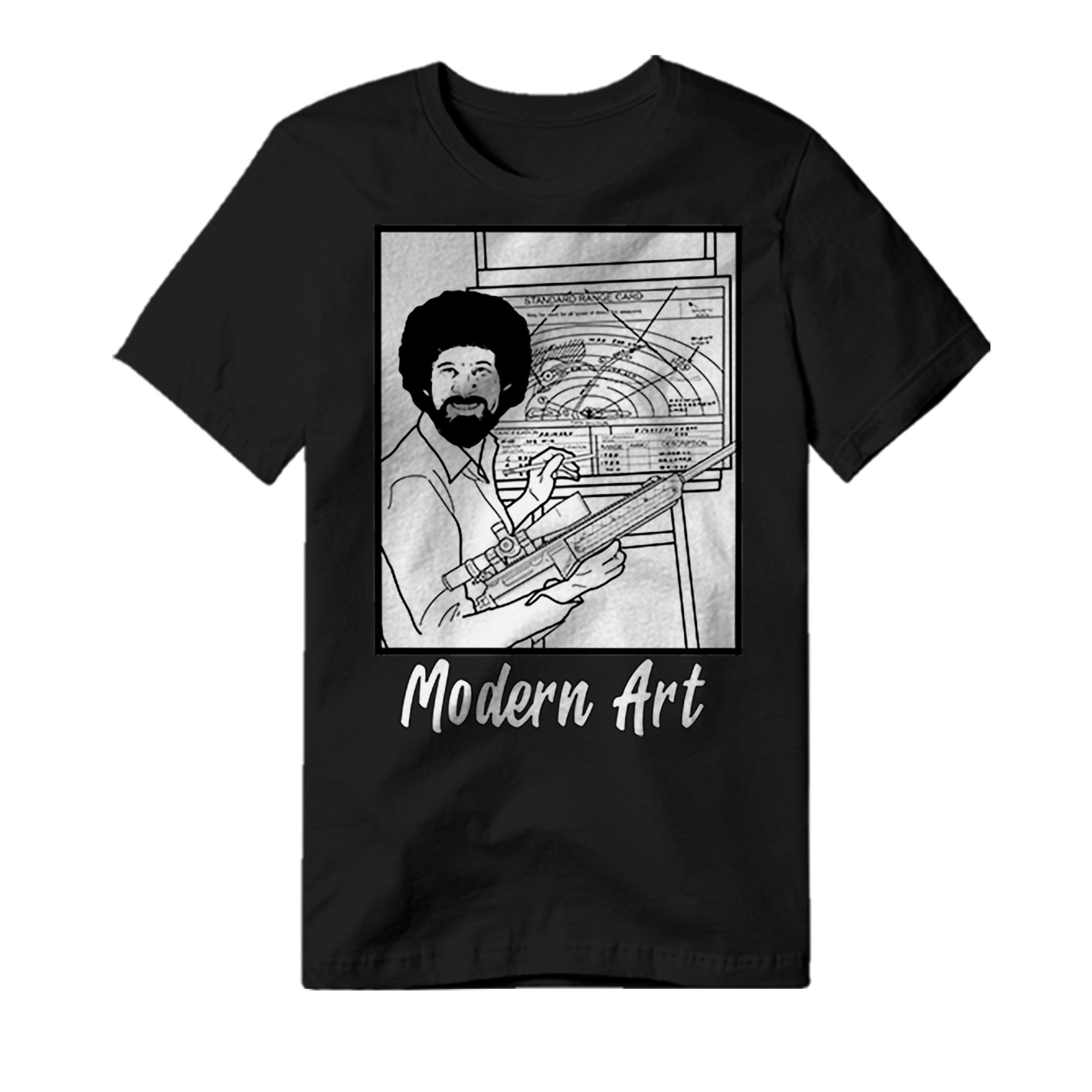 modern art tee