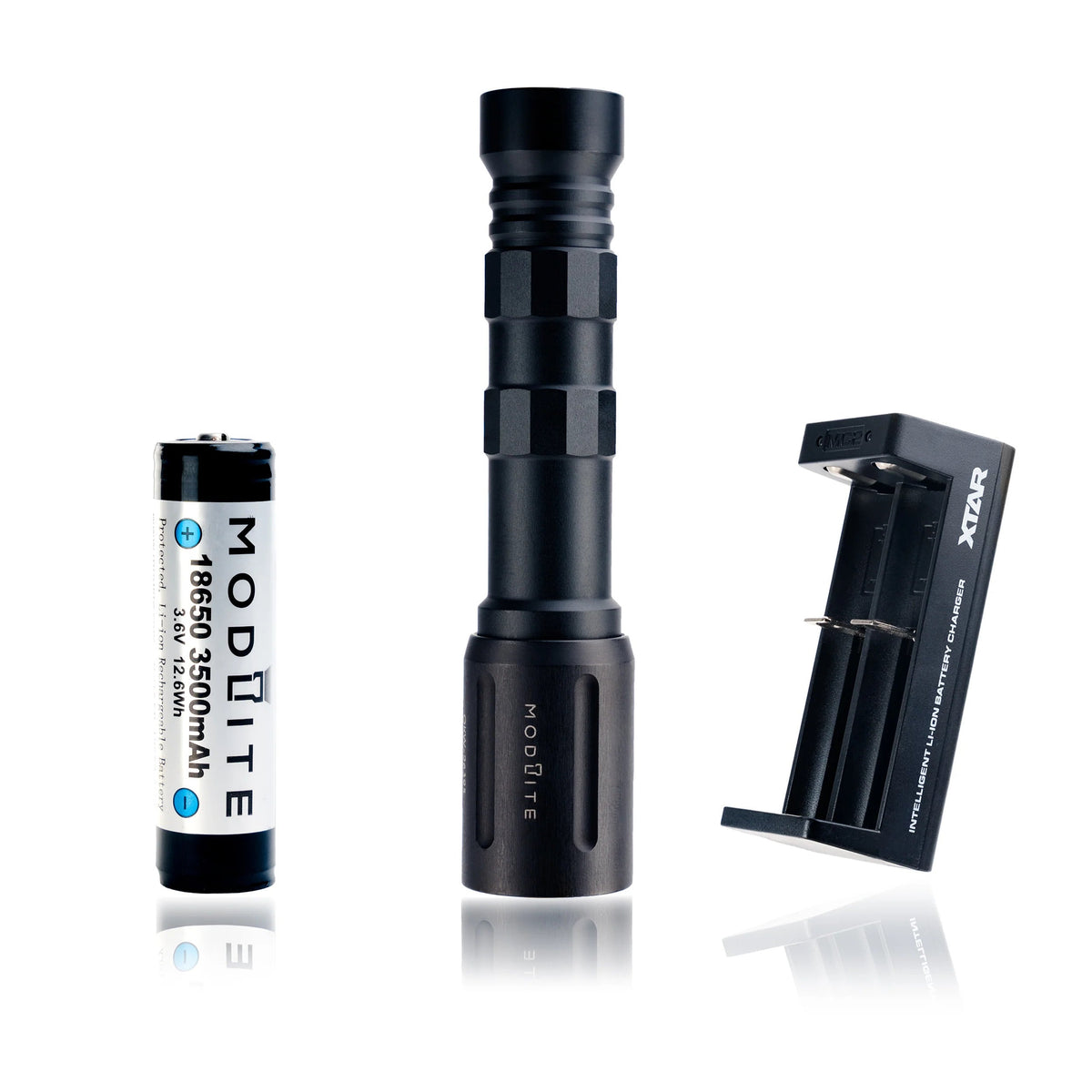 Modlite PLHv3 18650 Rifle Light Packages - 60,000 Candela Threat Disruption - Up To 75mins Runtime - Made in USA