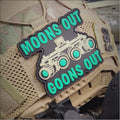 Moons Out Goons Out - Glow in the Dark - PVC Patch