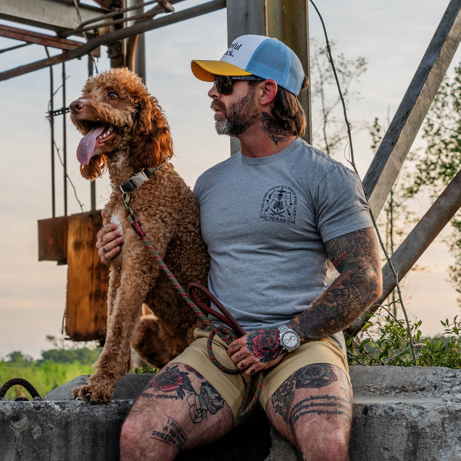 Hoist the Black Flag Skull & Bones Men's T-Shirt