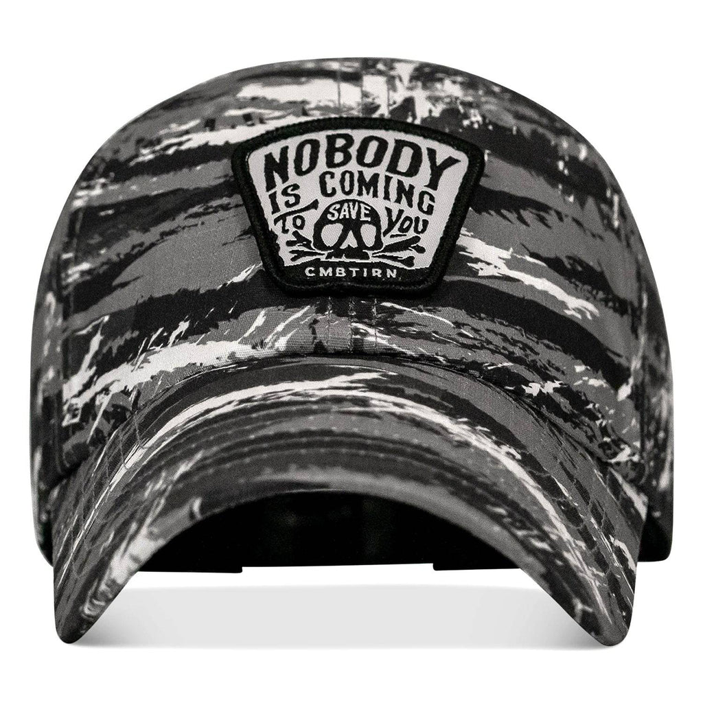 Nobody Is Coming To Save You Skull Patch Ripstop Snapback