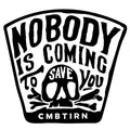 Nobody Is Coming To Save You Original Skull B/W Decal