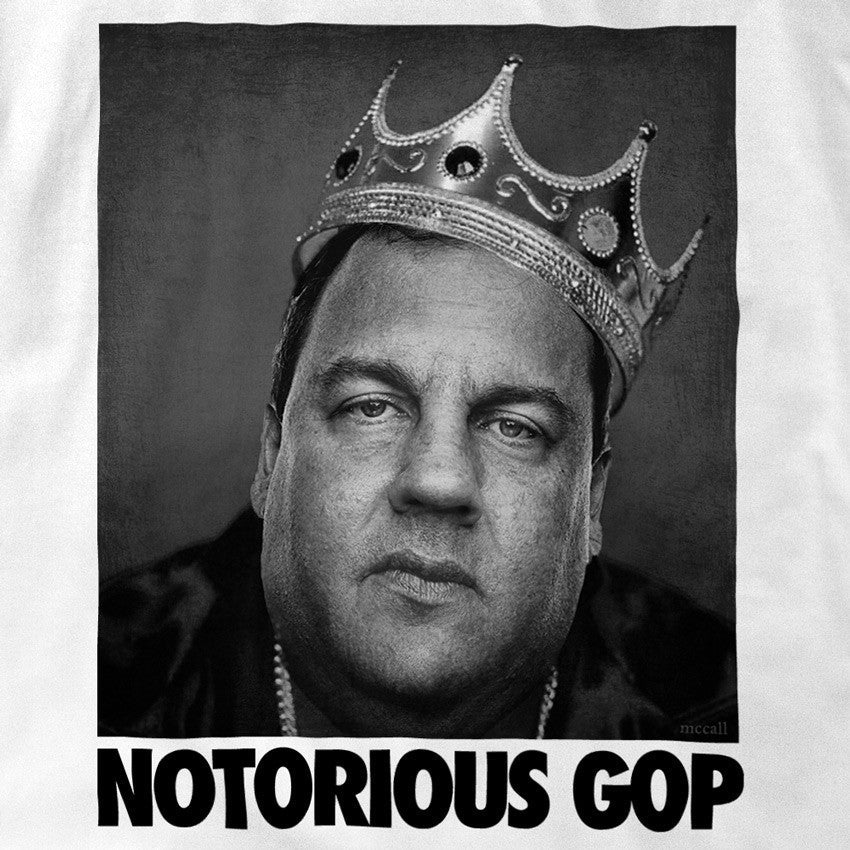 NOTORIOUS GOP Chris Christie Men's T-Shirt