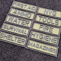 Preppers Patch Pack - 10 Piece Set - 1x3 Patches